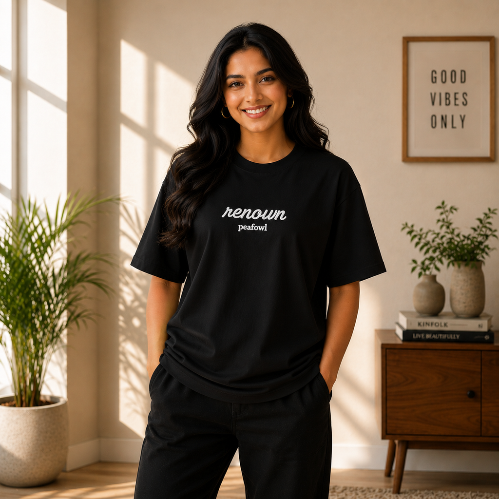 OVER SIZED PLAIN T-SHIRT