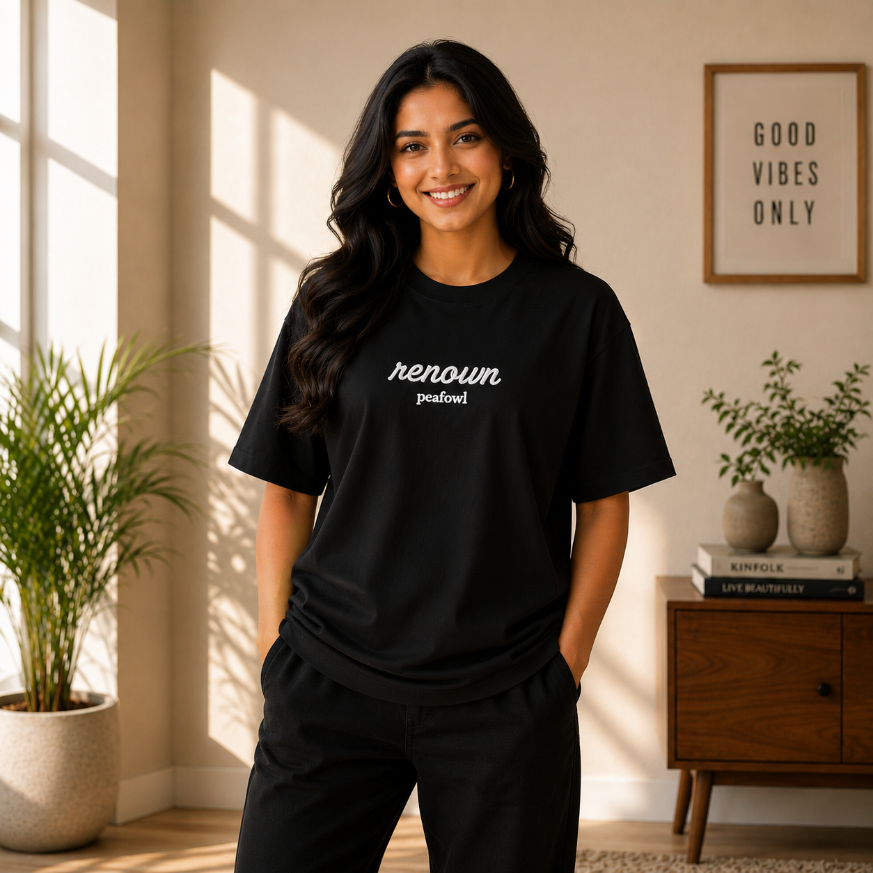 OVER SIZED PLAIN T-SHIRT