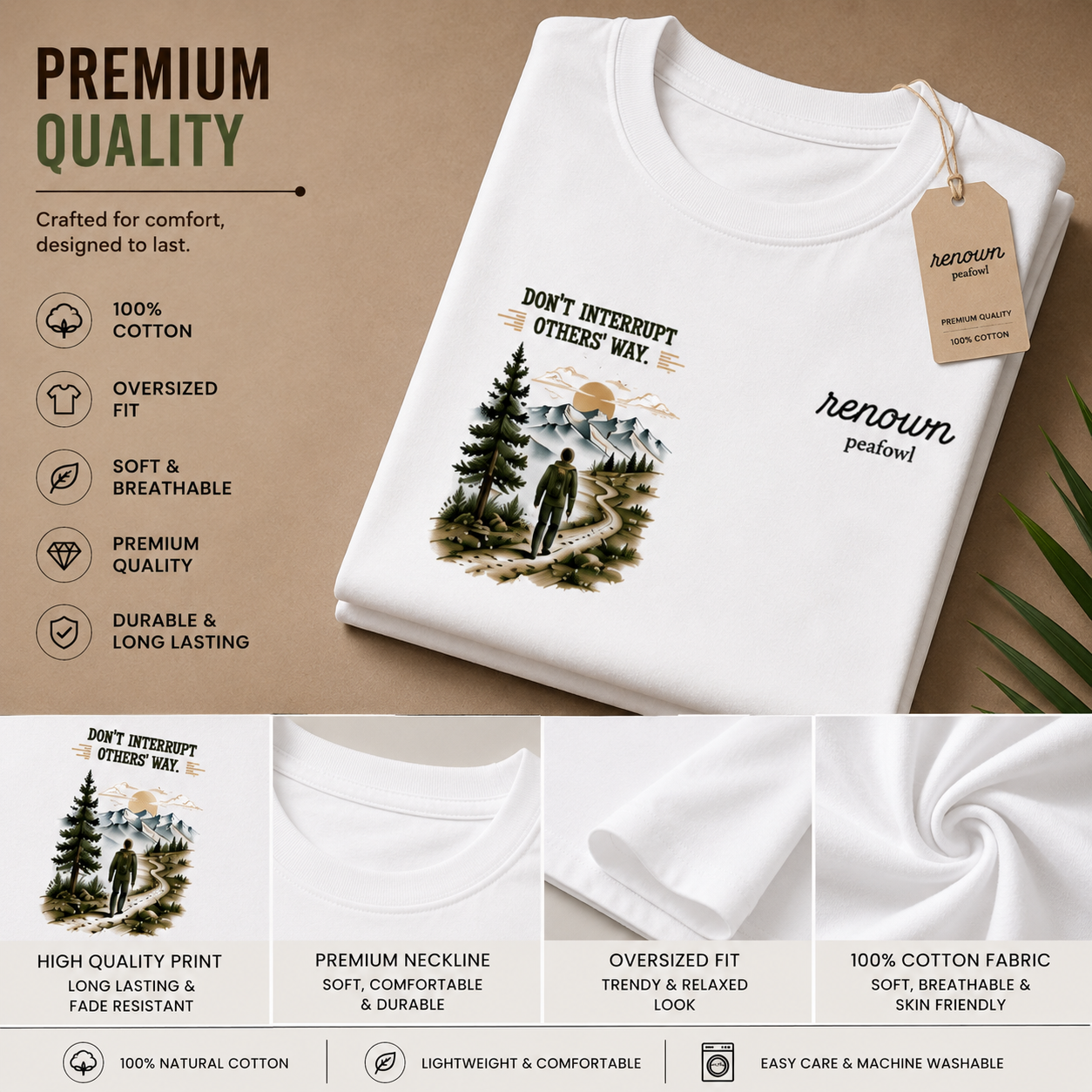 PRINTED T-SHIRT OVER SIZED